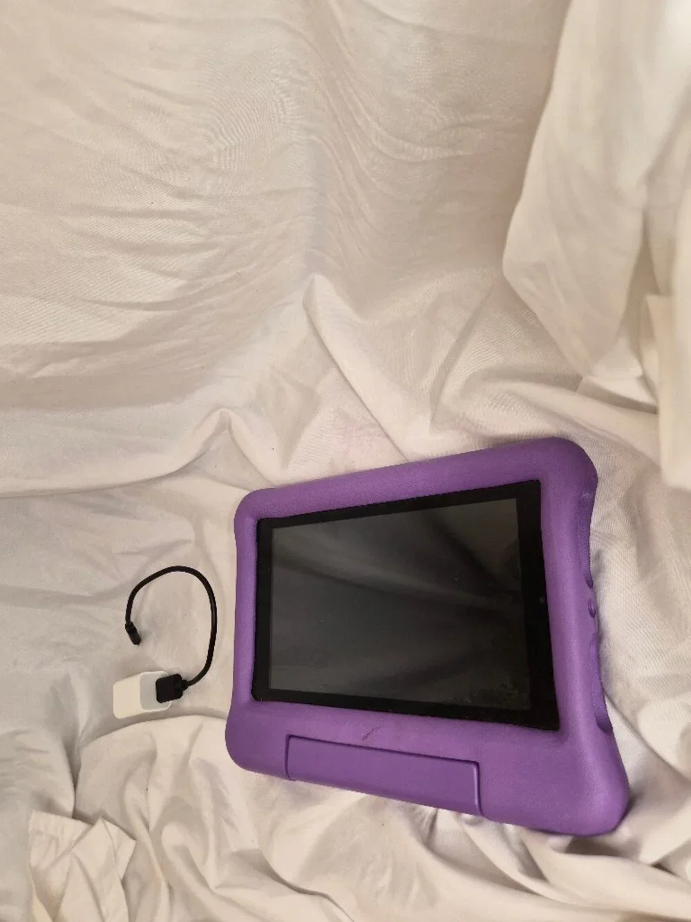 Amazon Fire 7 9th Gen Kids Tablet Purple Case Charger Bundle Tested